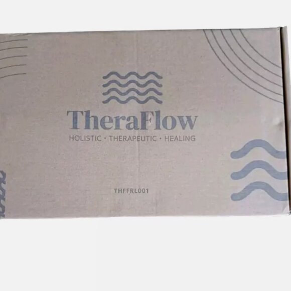 TheraFlow Dual Enhanced Foot Massager Roller THFFRL with Foot Reflexology Chart - Picture 3 of 8